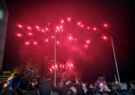 Fireworks in Docklands at the Firelight Festival